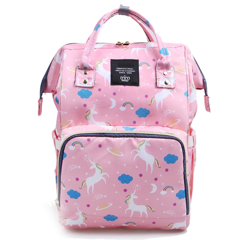 Водонепроницаемая сумка для подгузников с принтом единорога|changing baby bag|nappy bagsdiaper