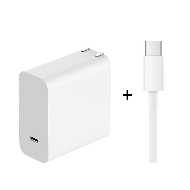 Белый Xiaomi 45 Вт USB-C быстрое зарядное устройство type-C порт USB адаптер питания для ноутбука PD 2,0 QC 3,0 для мобильного телефона - Цвет: Белый