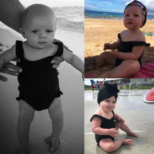 US Newborn Baby Girls Swimsuit Swimwear Swimming Suit One-piece Bikini Costume | Мать и ребенок