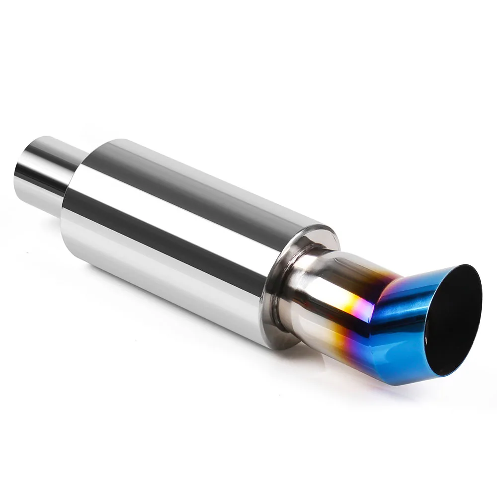 RASTP-Car Muffler Exhaust System Polished Stainless Steel Tip Silencer Inlet 5.7cm Pipe RS-CR1004 | Автомобили и мотоциклы