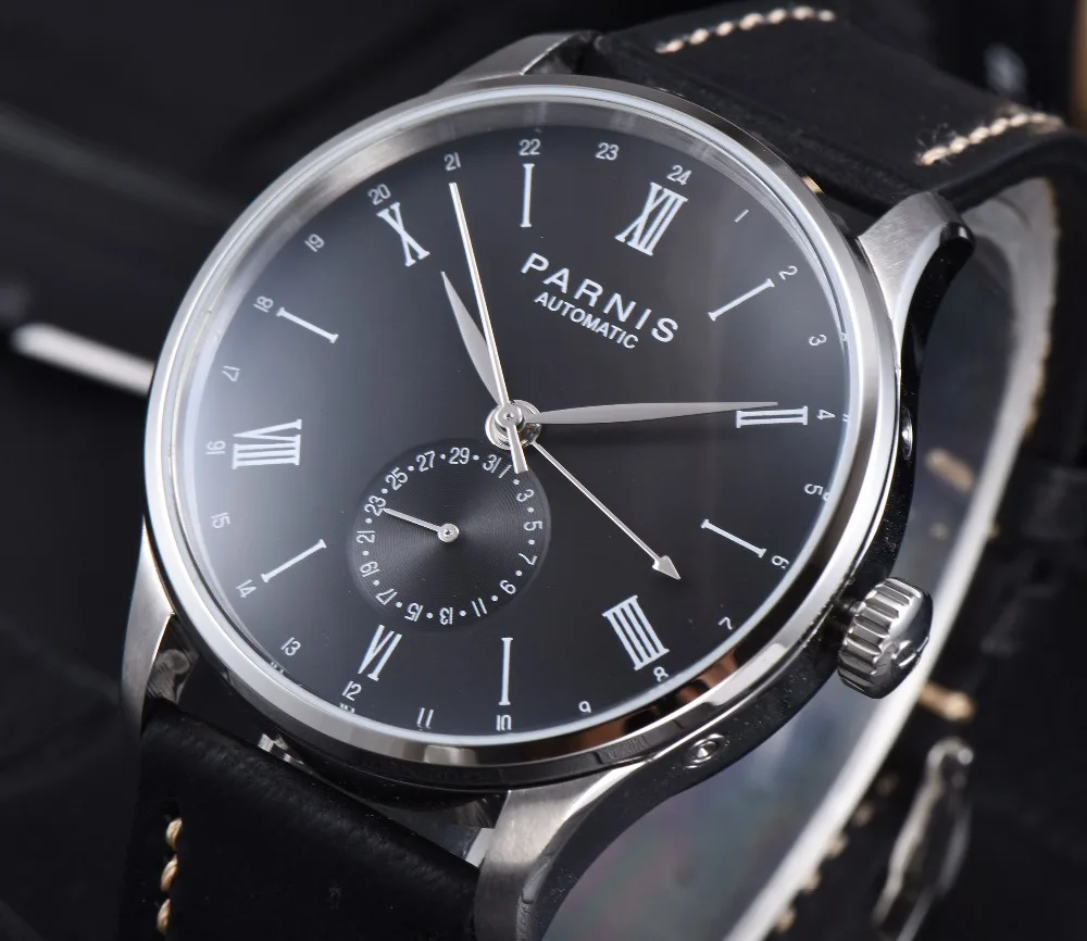 41 5 мм анонсированные механические часы Parnis автоматические топового бренда
