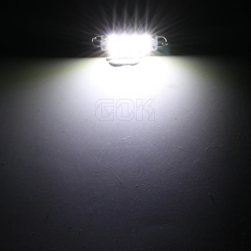 Лидер продаж 2 шт./лот гирлянда led 44 мм 3528 1210 smd c5w 12 светодиодных купольных ламп
