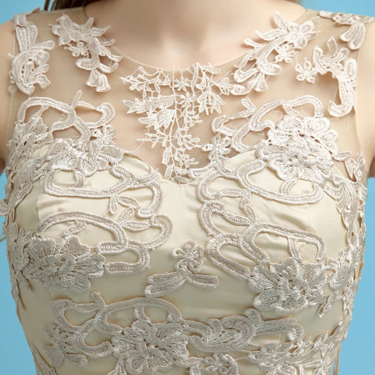 Длина по колено плиссированные аппликации милые дамы Ночная вечерняя одежда