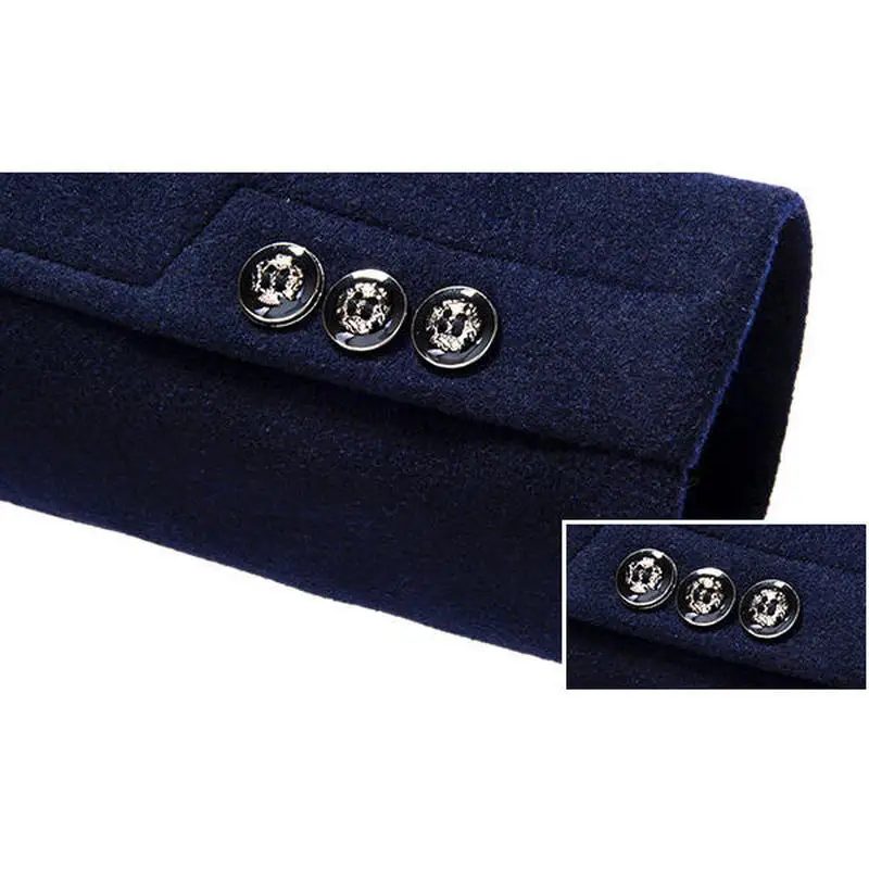 Топ 2018 зимняя мужская куртка из шерсти Съемный шарф воротник стойка Бизнес