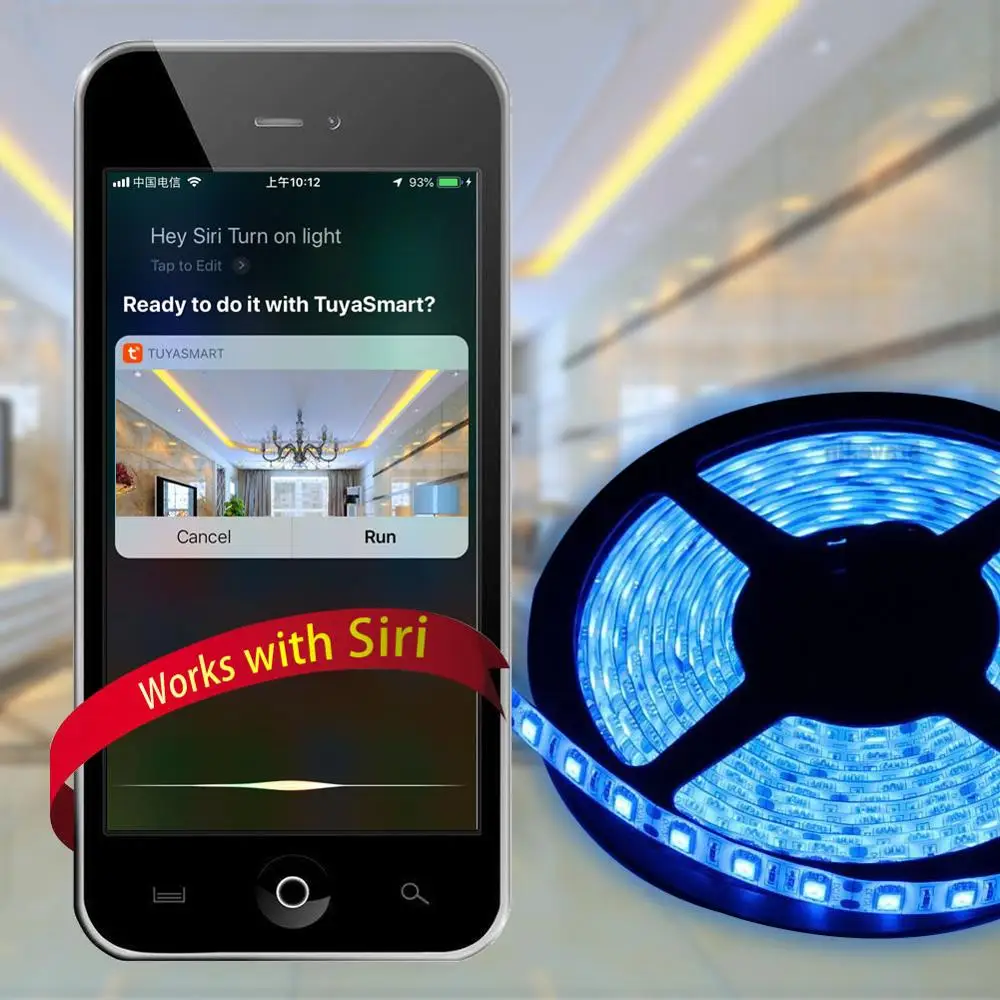 

EACHEN SMART WIFI RGB 5050LED STRIP KITS RGB-KIT-EU using Tuya Smart Life APP