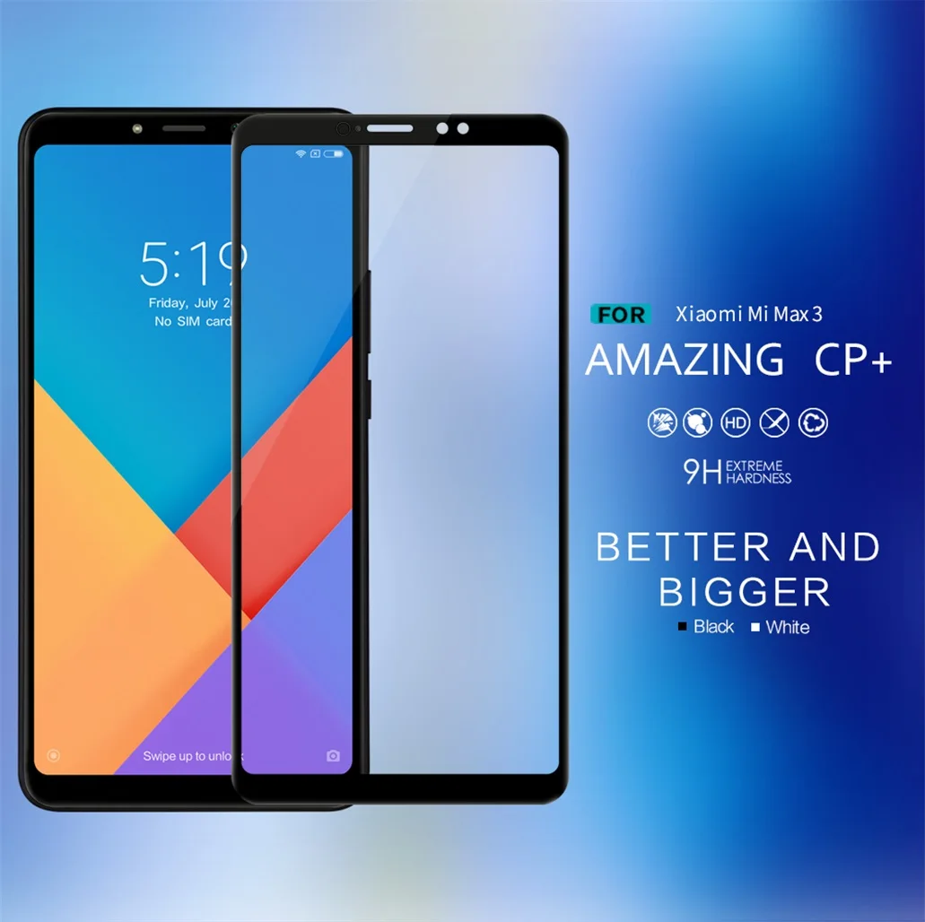 Закаленное Стекло для Xiaomi Mi макс Max 3 Nillkin CP+ Стекло защитный экран для защиты от взрыва, Экран Защитная пленка для Xiaomi Mi Max3 Стекло