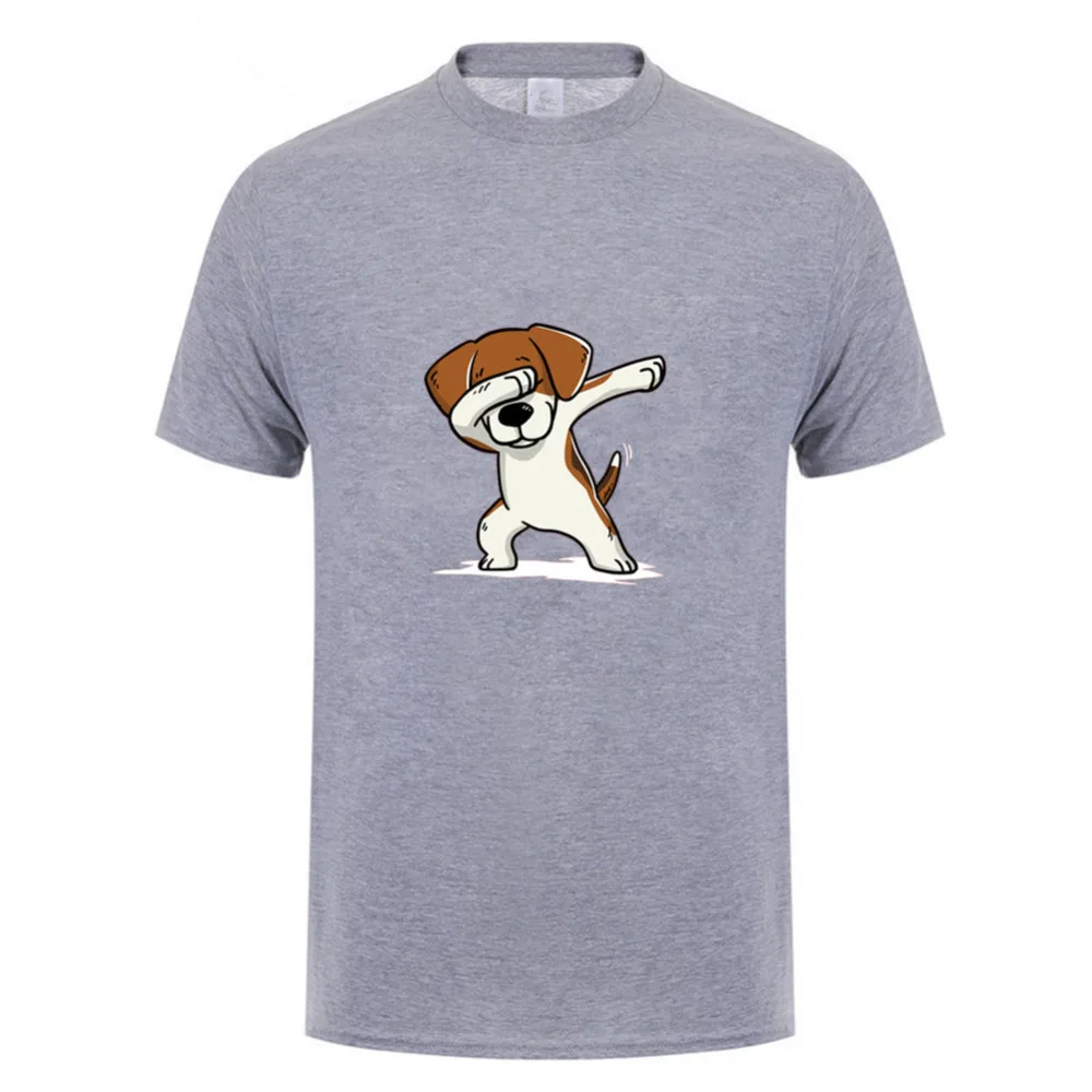 2018 уникальная мужская футболка Dabbing Beagle Harajuku Повседневная с принтом в греческом