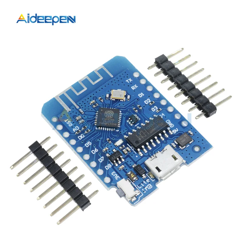 1 шт. WEMOS D1 mini V1.0.0 wifi ESP8285 USB CH340 CH340G макетная плата модуль IOT ESP8266 Esp-8266ex 3,3 В для Arduino MICRO