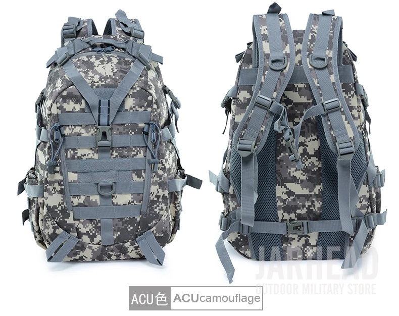 Тактический светоотражающий рюкзак, уличный Камуфляжный Рюкзак Molle, военный штурмовой мешок, походная Сумка для кемпинга, охоты, дорожная сумка