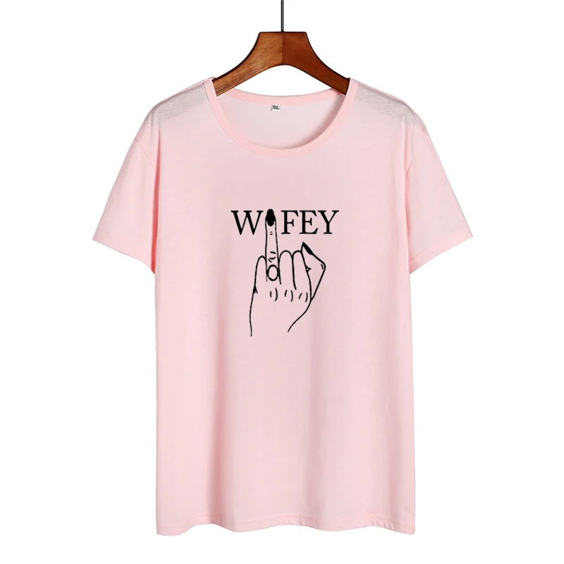 Женская футболка с принтом в стиле Харадзюку Повседневная кольцом и пальцами