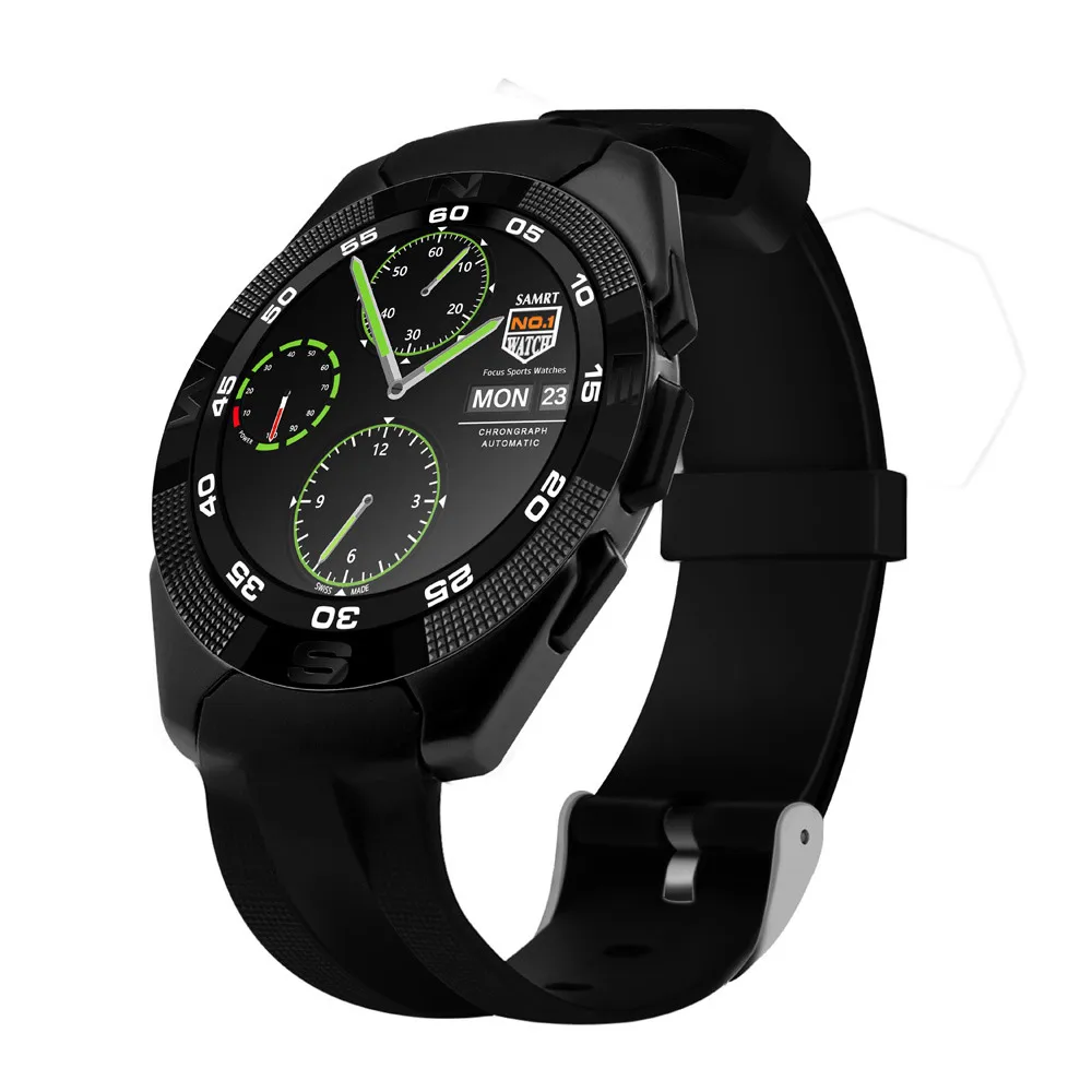 № 1 G5 Смарт-часы MTK2502 Smartwatch монитор сердечного ритма Фитнес трекер вызова SMS