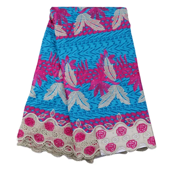 Высокое Качество Растворимые В Воде Кружева Нигерии Ткань воска Последние Ситец