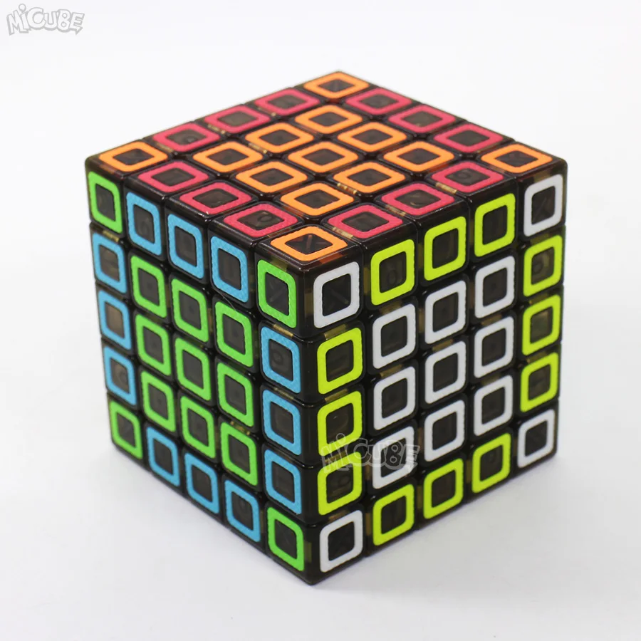 Qiyi куб 2x2 3x3 4x4 5x5 Ciyuan магический скоростной Куб прозрачный черный размерные игрушки для детей QizhengS