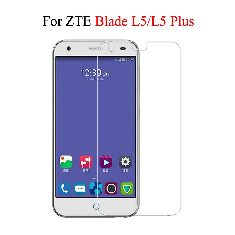 Для ZTE BLADE L5 Закаленного Стекла Фильм Scartch Доказательство Экрана Телефона