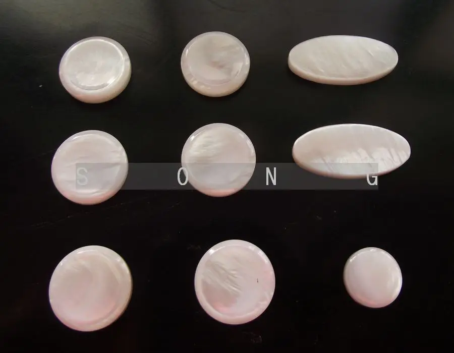 

1 set =9 pcs Saxophone real mother of pearl key buttons inlays