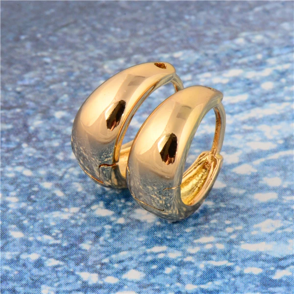 GUSSIARRO бесплатная доставка оптовая продажа женские серьги кольца гладкого