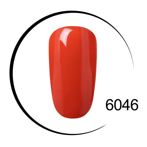 6046 Elite99 одношаговый Цветной Гель-лак чистый цвет белый дизайн ногтей супер качество отмачиваемый Светодиодный УФ-гель без запаха - Цвет: 6046