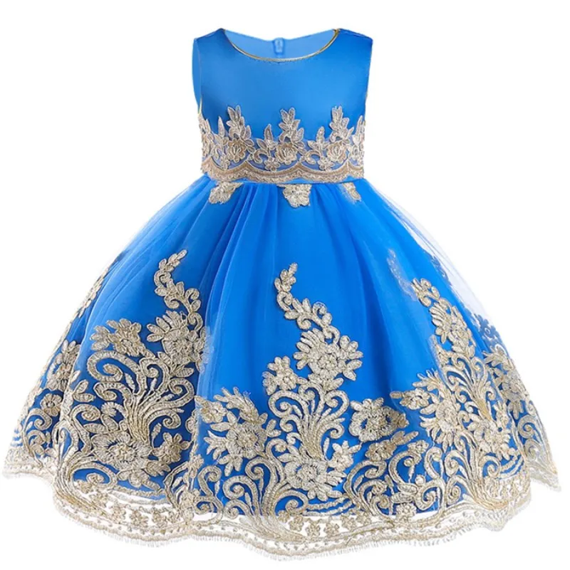 Baby Children Girl Dress 2019 Kids Ceremonies Party Dresses Flower Princess Wedding Gown Christmas 2-12 Y | Детская одежда и обувь