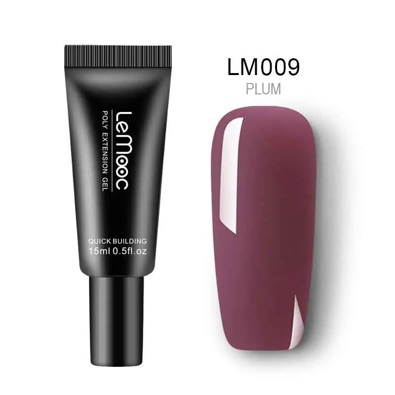 extension gel 9 LEMOOC, 20 мл, поливинилхлоридный УФ-гель, раствор для вымачивания ногтей, жидкий акриловый строительный УФ-гель для наращивания, маникюрный Гель-лак P35 - Цвет: extension gel 9
