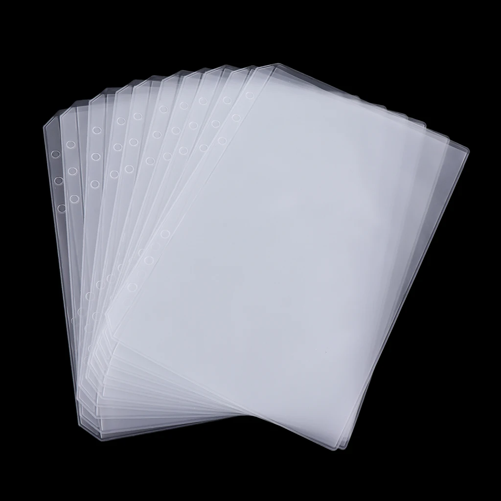 Пластиковый держатель для карт с 6 кольцами карман документов кредитная карта 10