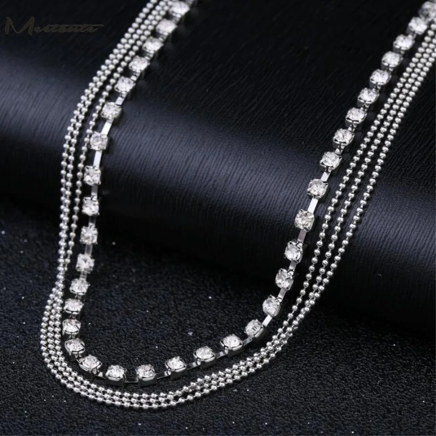 Meetcute 2 шт./лот новые модные ювелирные браслеты кристалл браслет Cheville босиком