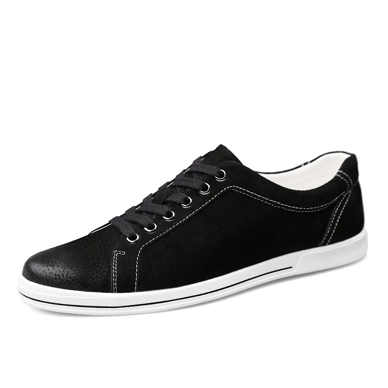 Sneakers New Fashion Trend High Quality Soft Simple Casual Shoes Men Comfortable Ultra-light Genuine Leather Non-slip Flat | Обувь