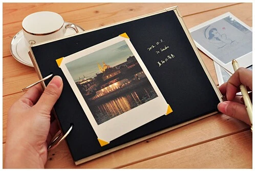 Рукоделие ручной работы альбом для скрапбукинга/ФОТОАЛЬБОМ углы самоклеящиеся