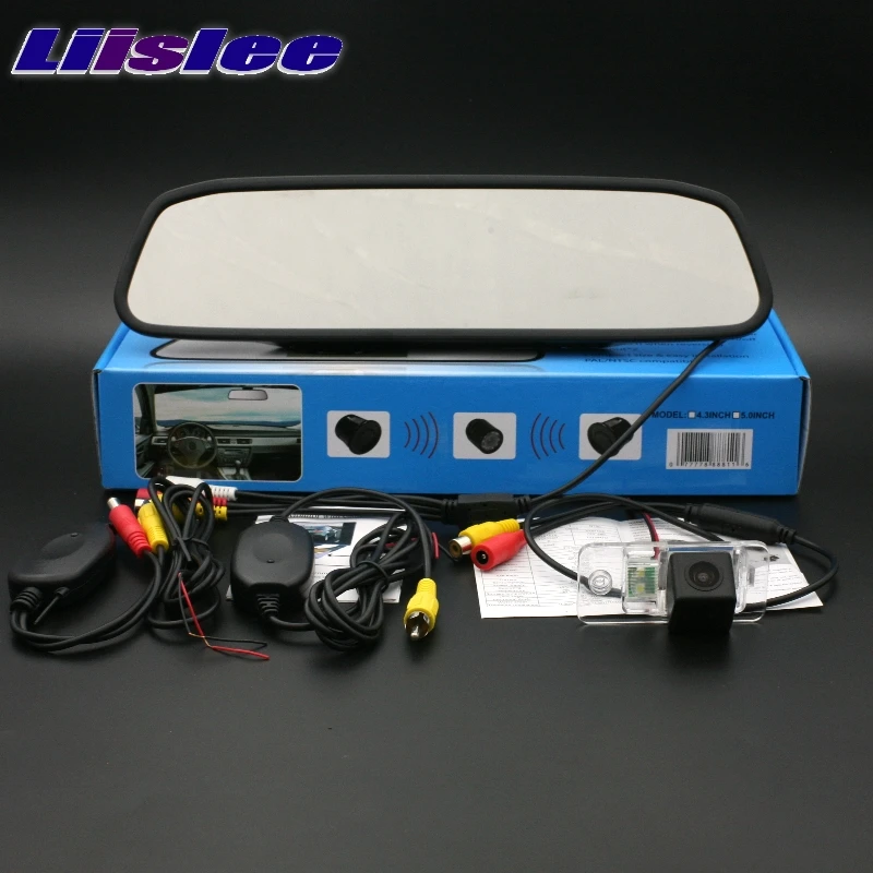 LiisLee WiFi беспроводная CCD камера и зеркальный монитор легко DIY система парковки