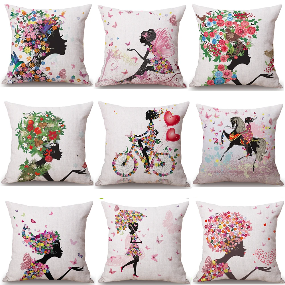 Наволочка на шею с цветочным рисунком для девочек постельное белье подушки