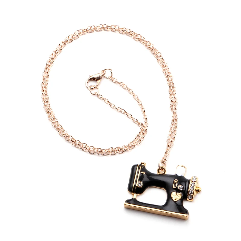 2018 новая швейная машина из эмалированного сплава ожерелья подвесы чокеры