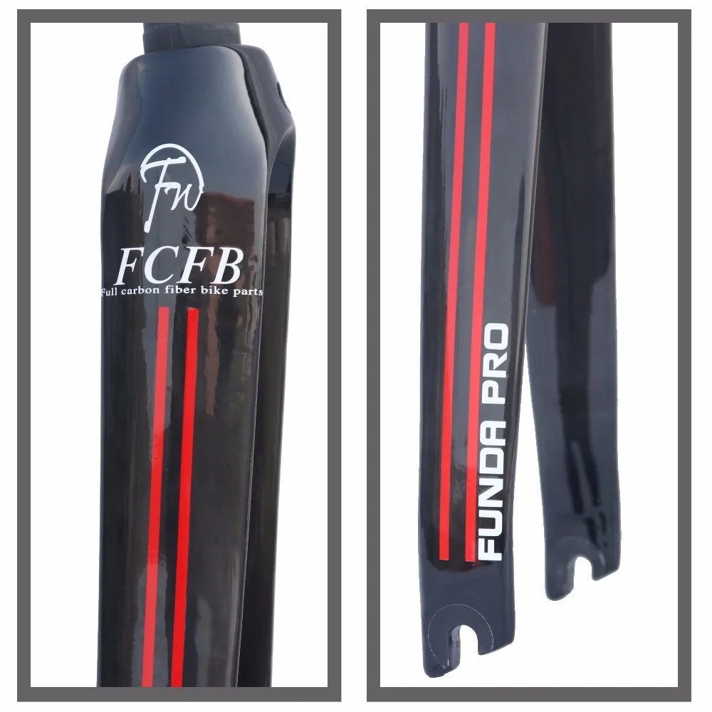 Бесплатная доставка 2018 FCFB FW 3k /UD/12K 700c полностью углеродная вилка передняя черная