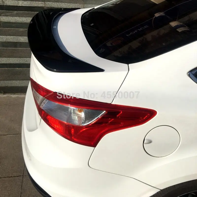Для Ford Focus Sedan 4 двери 2013 ABS Пластиковый материал спойлер на задний багажник, крыло