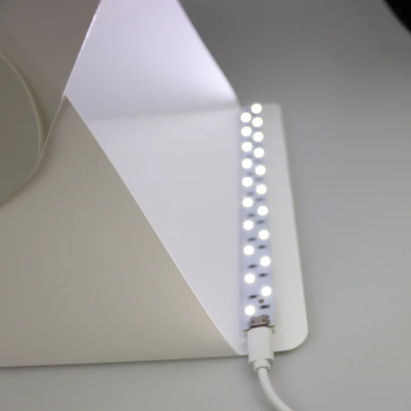 Портативный Мини Складная камера Фотостудия софтбокс светодиодный Светодиодный