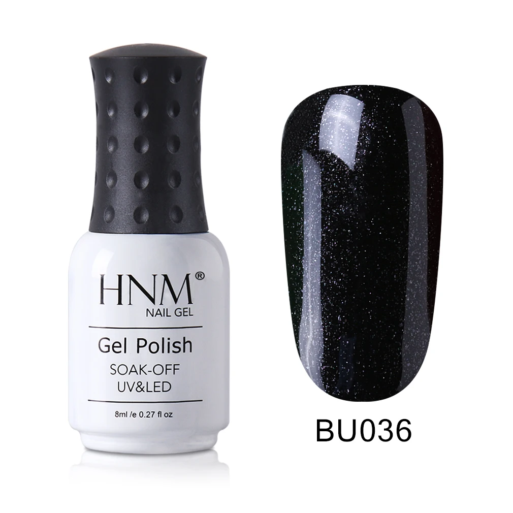 036 HNM 8 мл синий цвет гель лак Vernis Полупостоянный УФ-гель для ногтей замачиваемый Гель-лак для нейл-арта Блеск лак для ногтей GelLak - Цвет: 036