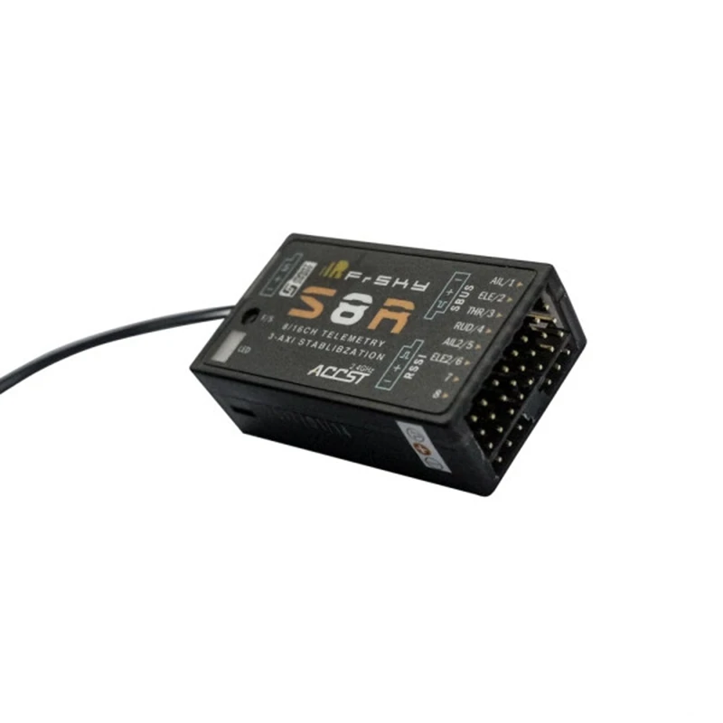 Feiying Frsky S8R 16CH 3-Axis Stablibzation RSSI PWM Output Telemetry Receiver With Smart Port | Игрушки и хобби