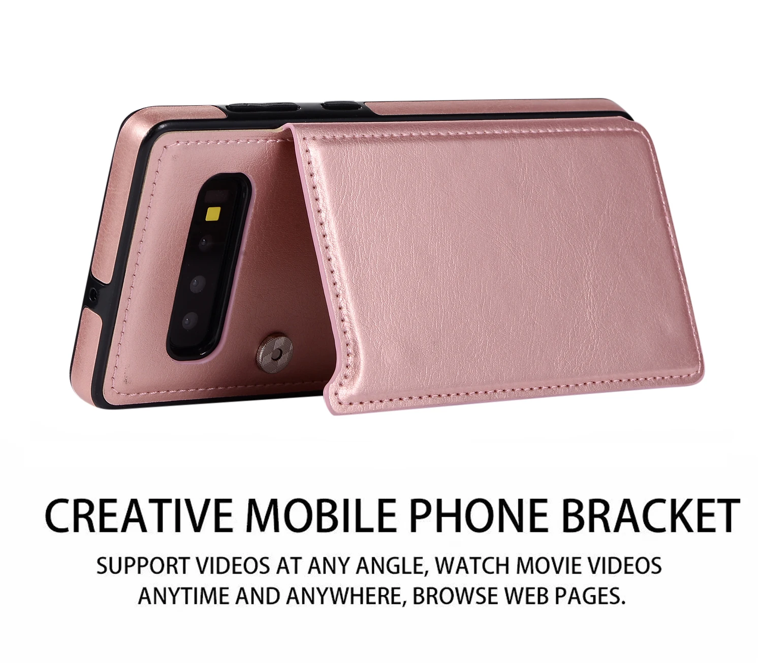 Slim Leather Wallet Credit Card Holder Stand Cover for Samsung Galaxy S10 Plus S10e S8 S9 Note 9 8 S7 Edge Case |
