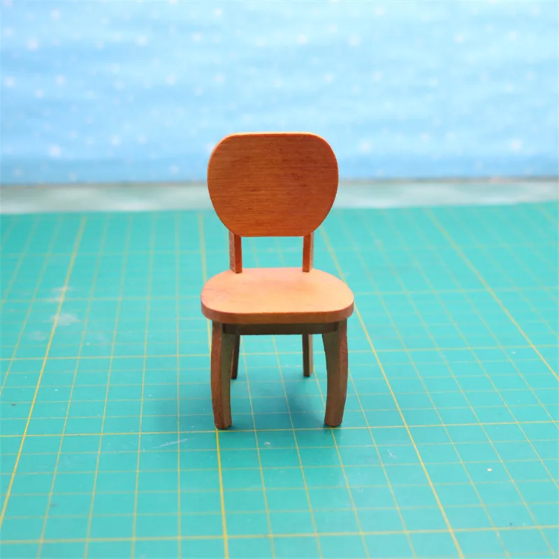Doub K 1:12 кукольная мебель для кукол кавайные миниатюрные деревянные стулья