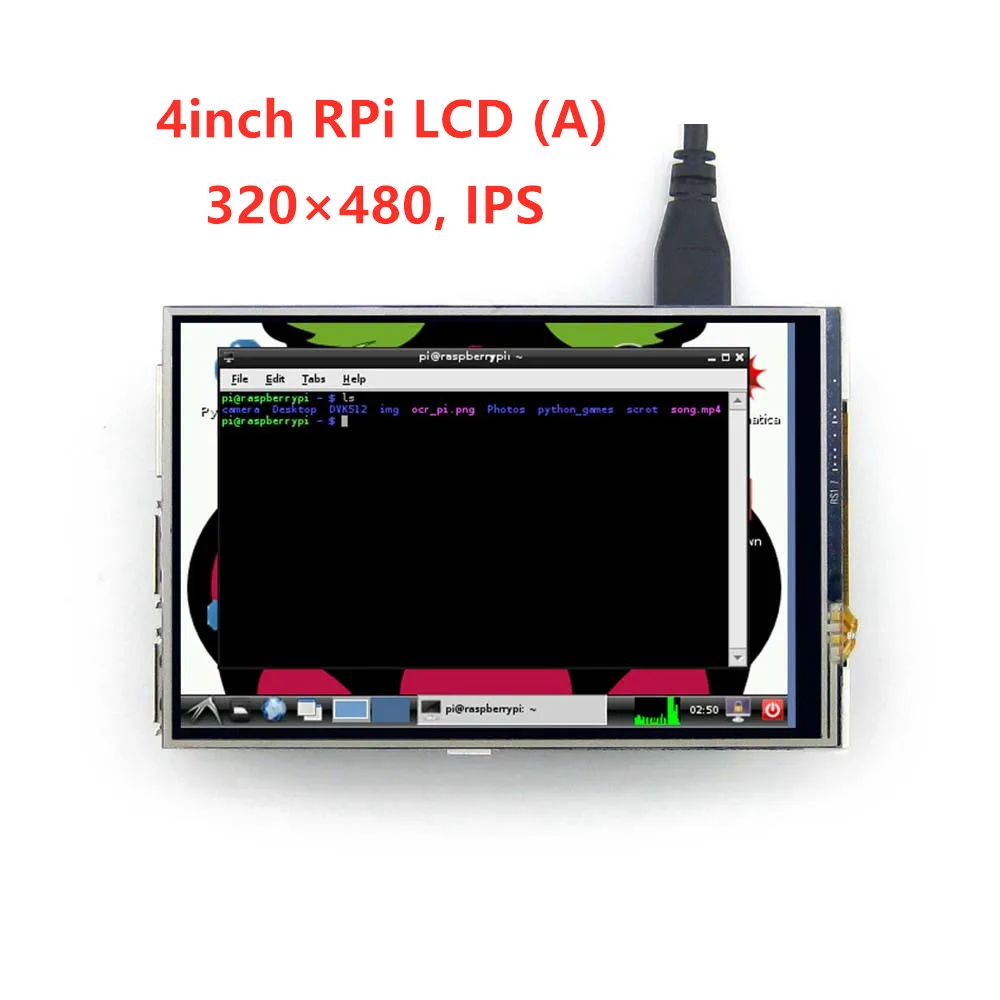 4inch RPi LCD (A) 320*480 TFT Resistive Touch Display Screen SPI Interface for all Rapsberry pi | Компьютеры и офис