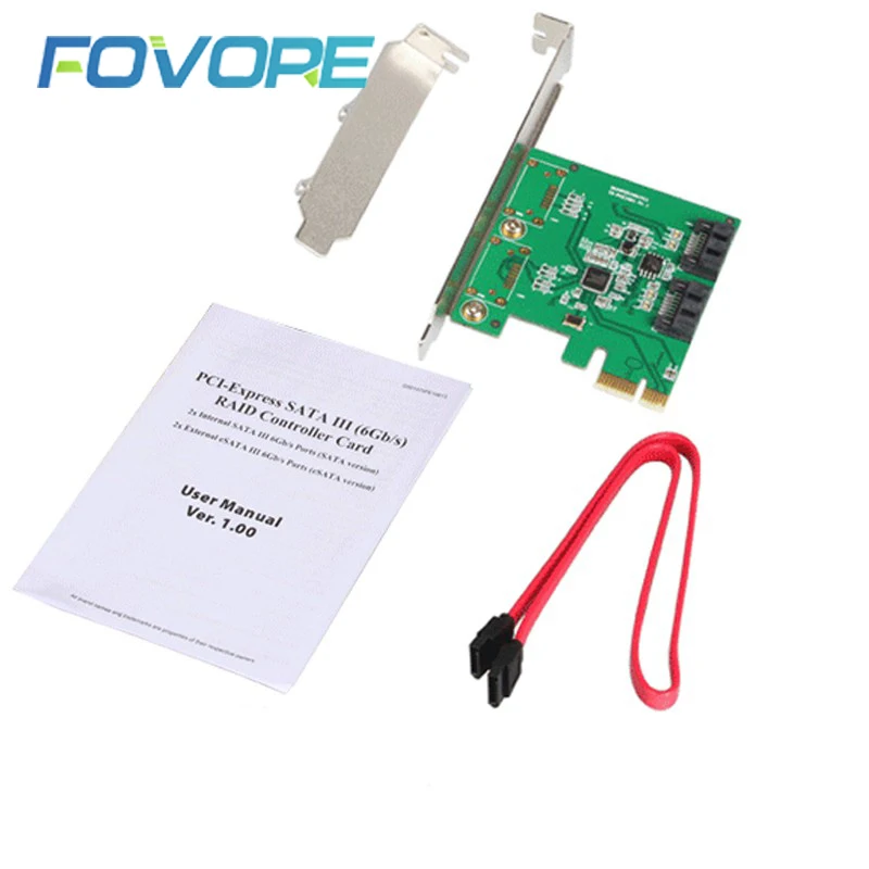 Pcie sata расширения PCI express SATA 3 карта контроллера 2 порта плата диск pcie ssd адаптер Raid