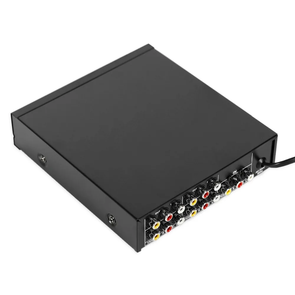 VSP4 AV сплиттер 1 минута 4 аудио и видео Переключатель Разделенный экран RCA один вход