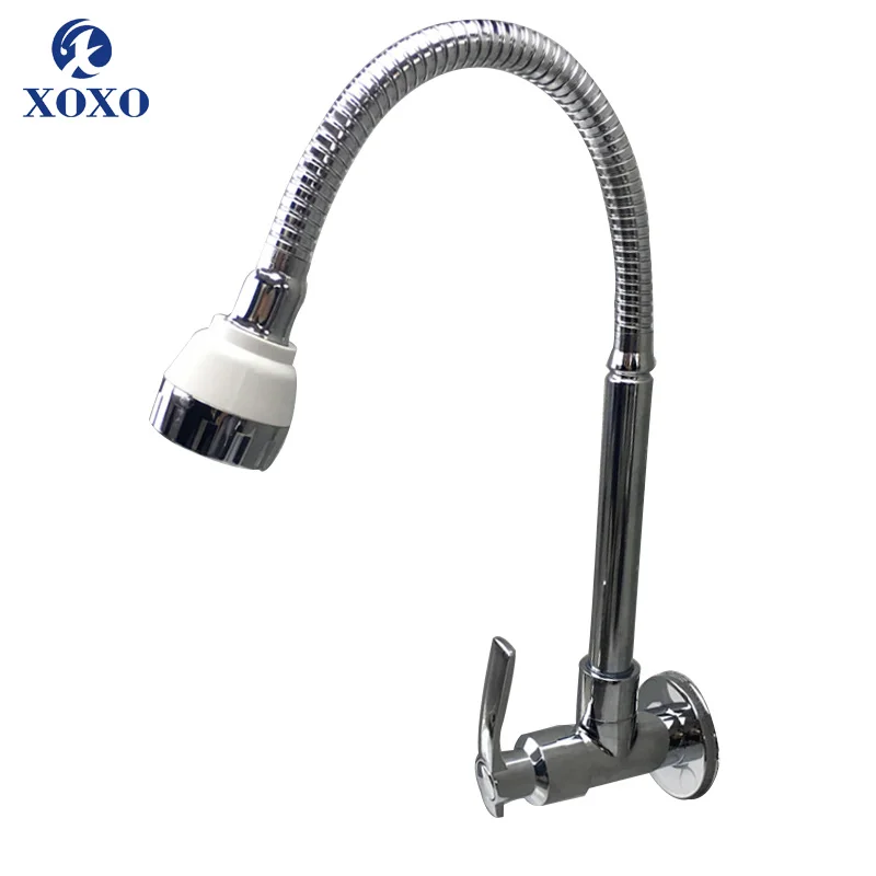 Смеситель для кухни XOXO латунный настенный с креплением на стену|Смесители кухни|