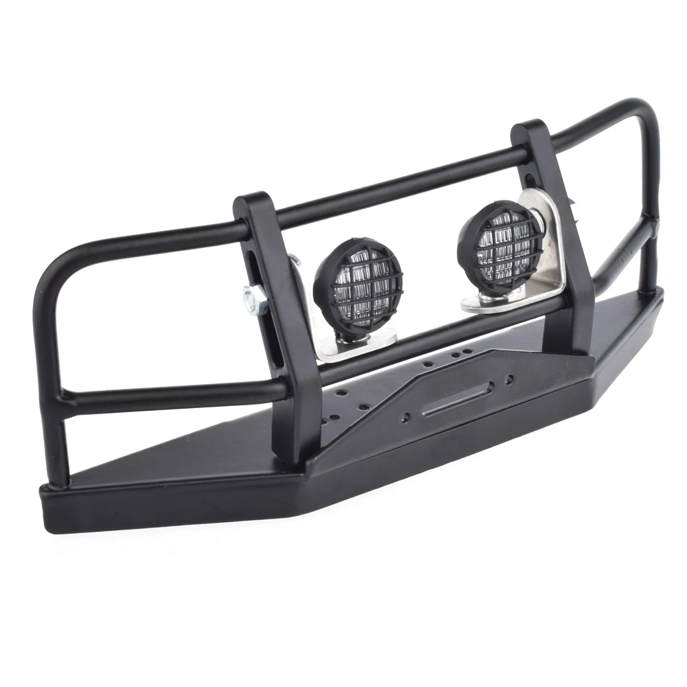 1/10 RC Crawler Metal Front Bumper With Lampshade for Wraith D90 D110 Axial SCX10 &amp II 90046 | Игрушки и хобби