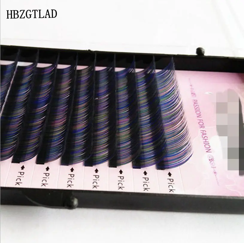 HBZGTLAD Новые Зеленые Синие Розовые Смешанные цвета Накладные ресницы