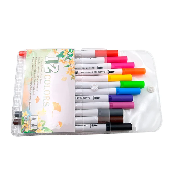 12 colors Маркеры набор манга товары для рукоделия маркер Rotuladores Drawing Colores Micron тонкая надпись ручка Dessin Caligraphy Liner Markery - Цвет: 12 colors