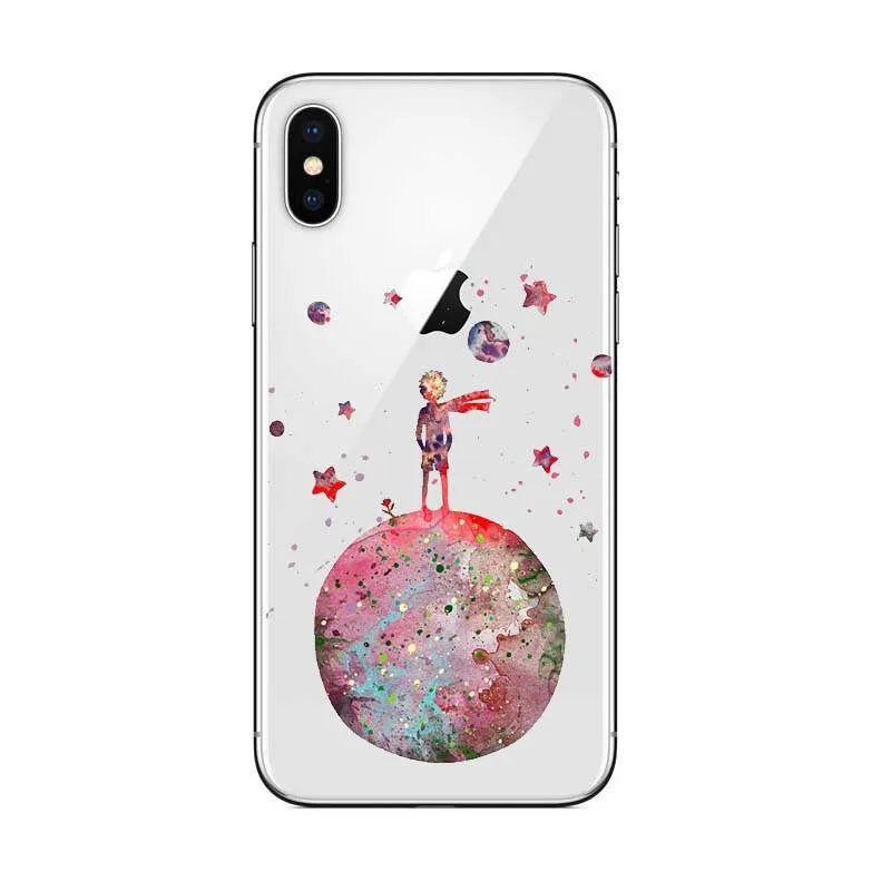 Жесткий пластиковый чехол с изображением Маленького принца земли для iPhone 8X7 6 6S Plus 5 5S SE 11 11 PRO MAX - Цвет: Золотой