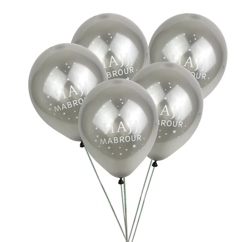S04 10pcs EID MUBARAK gold letter balloons Ramadan Decoration 10'' Gold Silver EID Balloons For Muslim EID party supplies - Цвет: S04