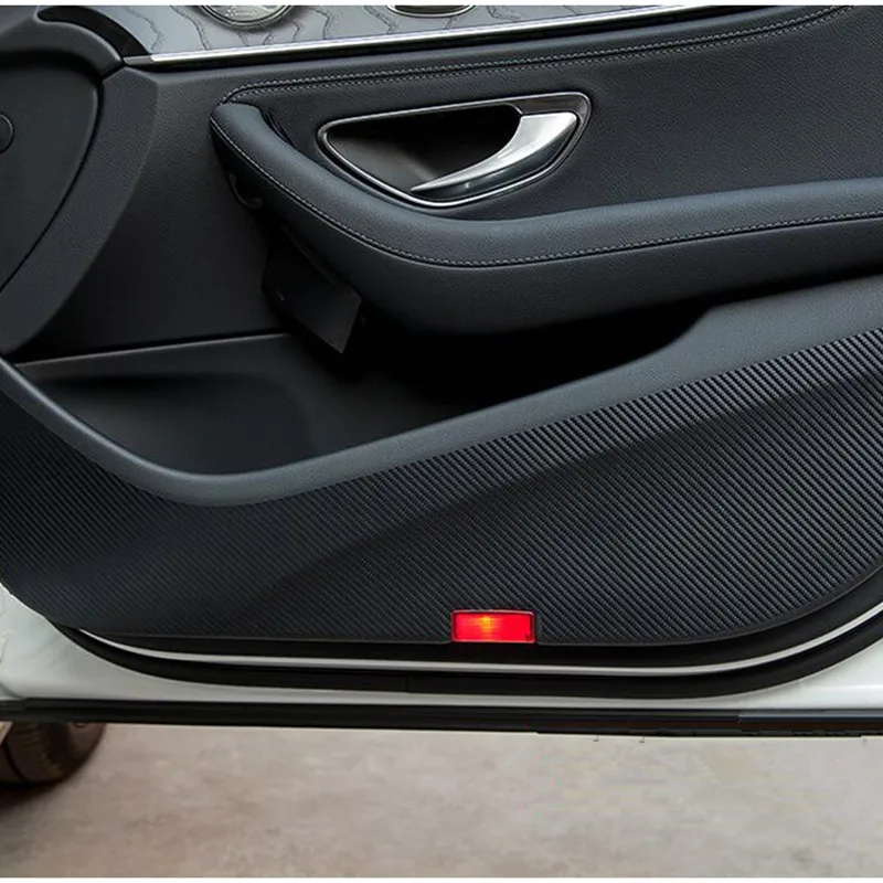 Автомобильная дверь анти-Kick Pad защитная пленка углеродное волокно стиль наклейки