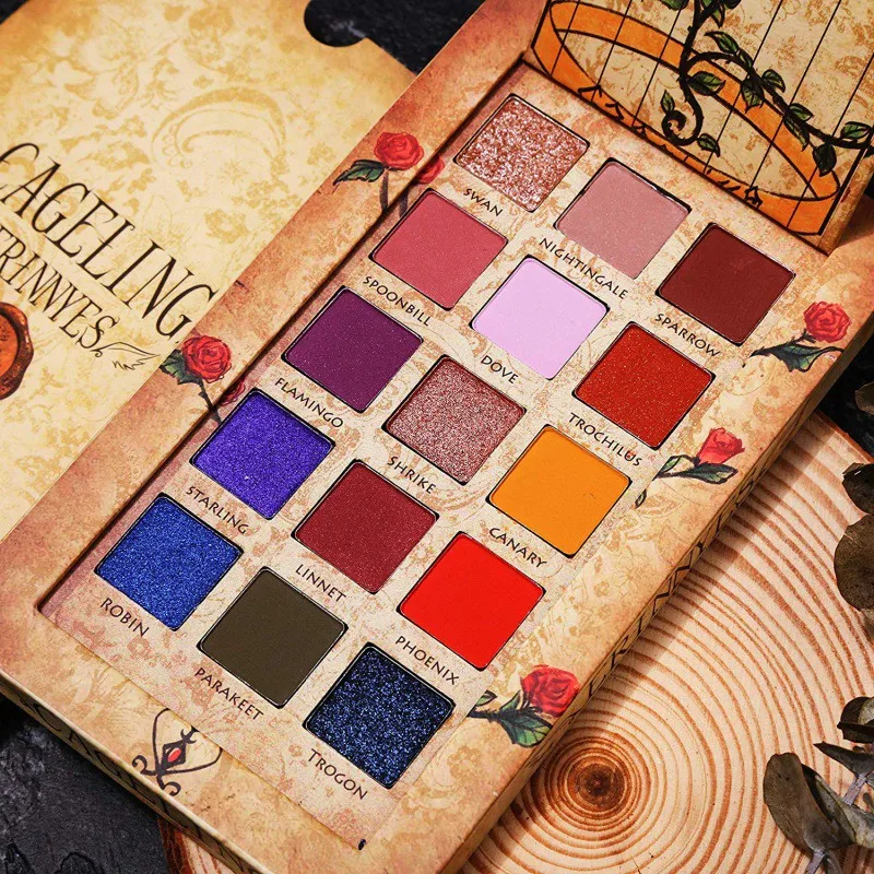 

Shimmer Eye Shadow 15 Colors Matte High Pigmented Eyeshadow Palette Waterproof Easy to Wear Eyes Makeup Retro Style