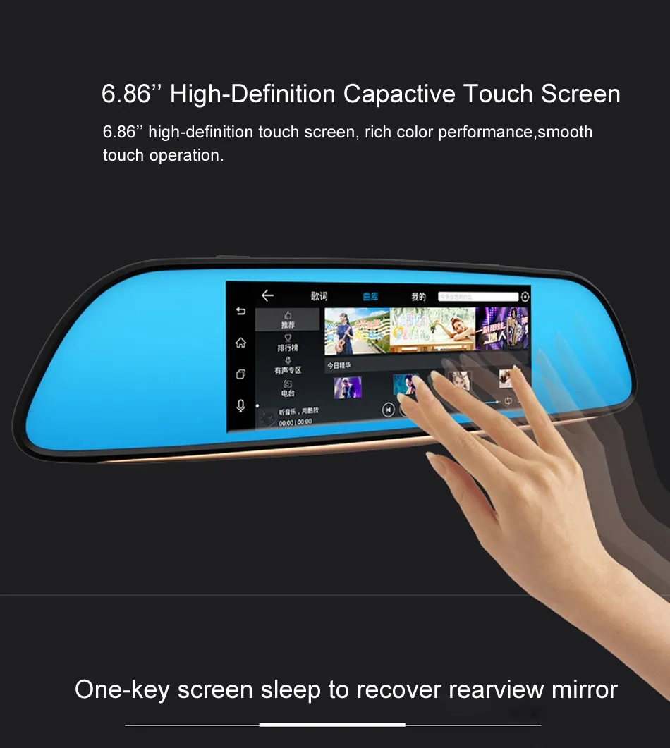 ANSTAR 3G/Wifi Android автомобильный видеорегистратор с двумя объективами камера FHD 1080P видеорегистратор зеркало заднего вида gps навигация автомобильный видеорегистратор