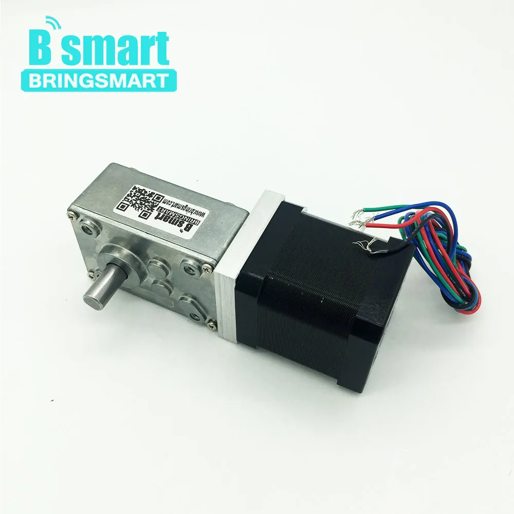Электродвигатель с червячным Редуктором Bringsmart шаговый электродвигатель